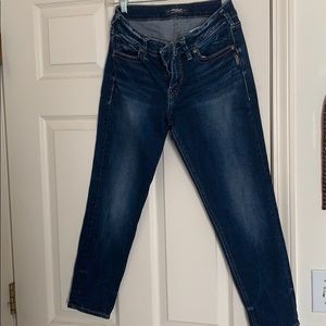 EUC Silver, Suki, skinny crop jeans